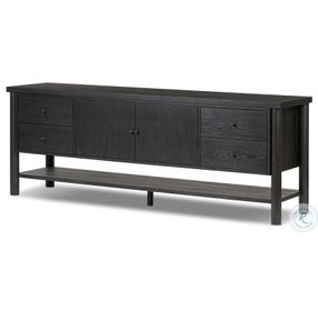 Roark Ebony Oak Veneer 82" Media Console