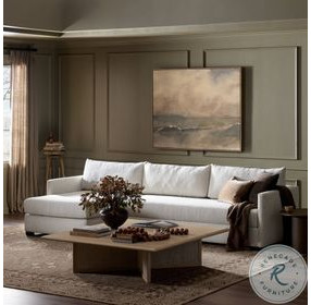 Wickham Alameda Snow Performance Fabric 2 Piece Left Arm Facing Sectional