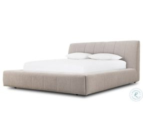 Langham Napa Sandstone King Upholstered Platform Bed