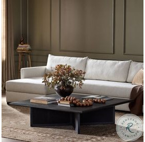 Rosenell Black Oak Veneer Square Coffee Table