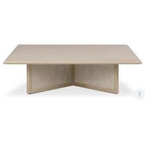 Rosenell Natural Oak Veneer Square Occassional Table Set