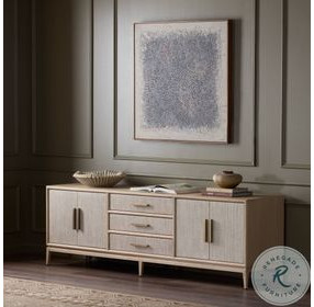 Rosenell Natural Oak Veneer 84" Media Console