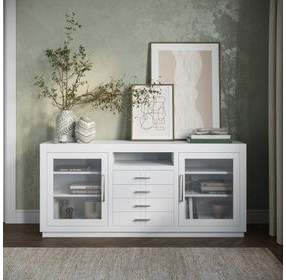 Auburn Hills White 70" Media Console