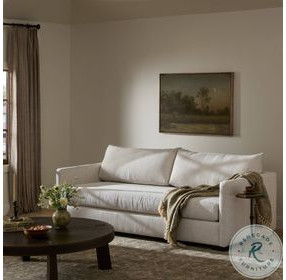 Wickham Alameda Snow Performance Fabric 87" Upholstered Sofa