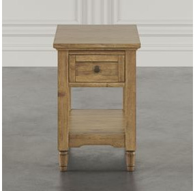 Brentwood Cascade Oak Rectangular Chairside End Table