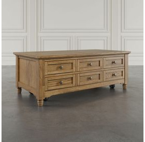 Brentwood Cascade Oak Rectangular Cocktail Table