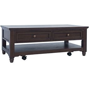 Brentwood Arbor Oak Rectangular Occasional Table Set with 2 Drawers