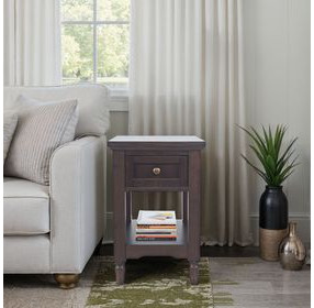 Brentwood Arbor Oak Rectangular Chairside End Table