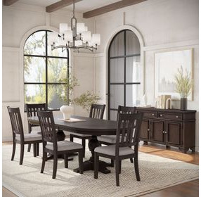 Brentwood Arbor Oak Extendable Oval Dining Room Set