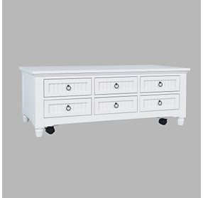 Westport White Rectangular Occasional Table Set