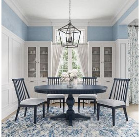 Westport Navy 66" Extendable Oval Dining Room Set