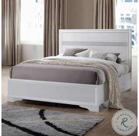 Naima White Twin Platform Bed