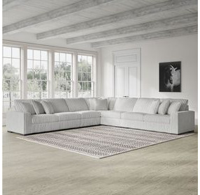 Stupendous Alloy 5 Piece Sectional