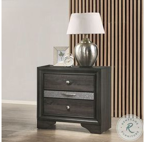 Naima Gray 3 Drawer Nightstand