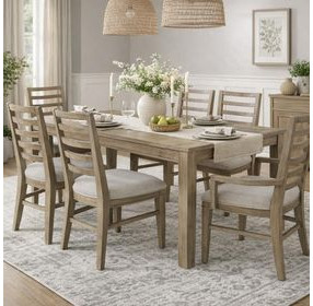 Meadowbrook Sand Upholstered Arm Chair Set of 2