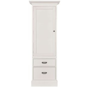 Structures White 1 Door Display Cabinet with Storage