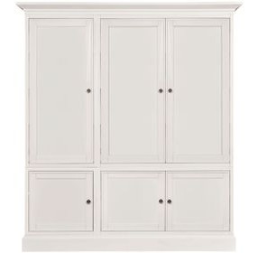 Structures White 81" Display Cabinet with 6 Doors