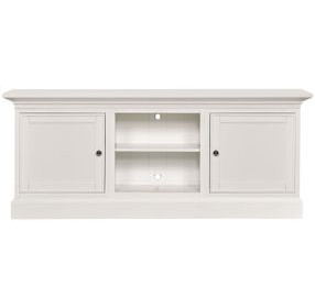 Structures White 81" Entertainment Console with 2 Doors