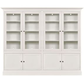 Structures Quad White 8 Door Display Cabinet
