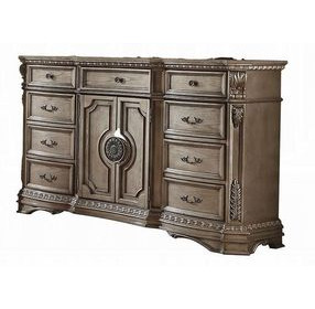 Northville Antique Silver 9 Drawer Dresser