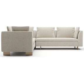 Altura Oatmeal 2 Piece Modular L Sectional with Pillows