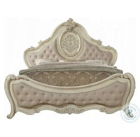 Ragenardus Synthetic Leather and Vintage Oak Upholstered Panel Bedroom Set