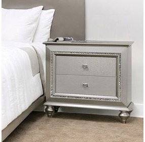 Kaitlyn Champagne 2 Drawer Nightstand