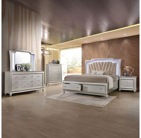 Kaitlyn Champagne 5 Drawer Chest