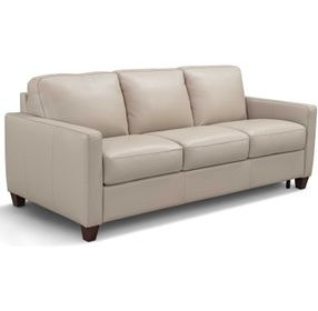 Verona Savino Taupe Leather Sofa