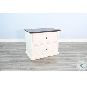 Maple Haze White 2 Drawer File Cabinet
