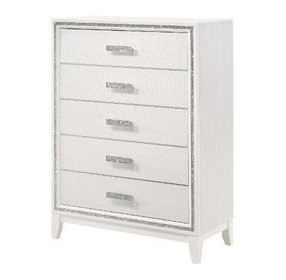 Haiden White 5 Drawer Chest