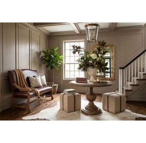 Italian Brown Leather Settee