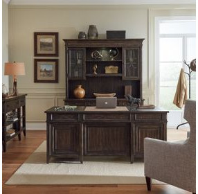 Paradise Valley Saddle Brown 72" Executive Credenza