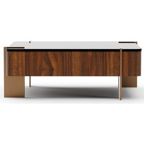 Altura Smoked Walnut Glass Top Occasional Table Set
