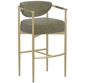 Heloise Ivanhoe Pine Upholstered Bar Stool