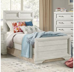 Foundry White Dove Twin Panel Bed