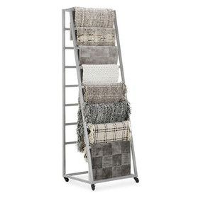 Ladder Silver Display Rack with Casters