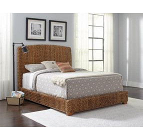 Laughton Amber King Panel Bed
