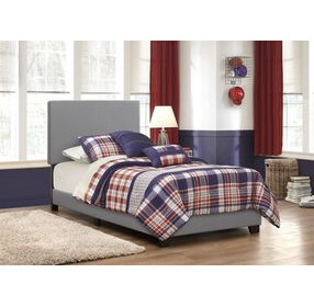 Dorian Grey Upholstered Twin Panel Bed