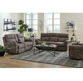 Tranquility Pewter Lay Flat Power Reclining Living Room Set