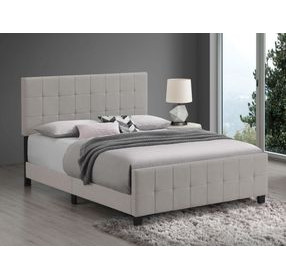Fairfield Beige Queen Upholstered Panel Bed
