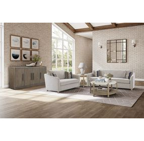 Elements Toffee Stone Top End Table