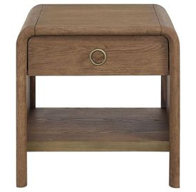 Aurora Latte Waterfall End Table