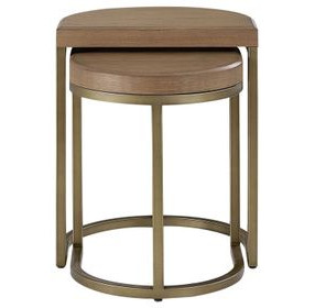 Aurora Latte Bridges Nesting Table