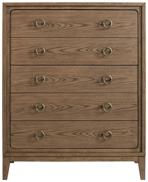 Aurora Latte 5 Drawer Chest