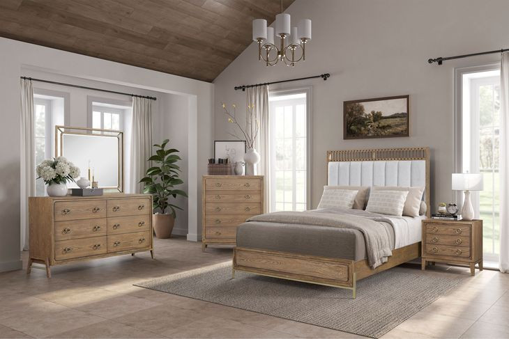 Aurora Latte 5 Drawer Chest