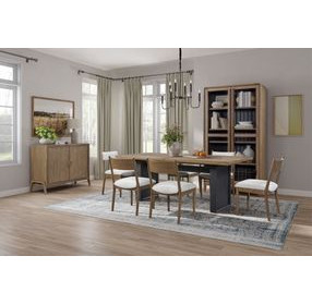 Aurora Latte Cresent Chair Set of 2