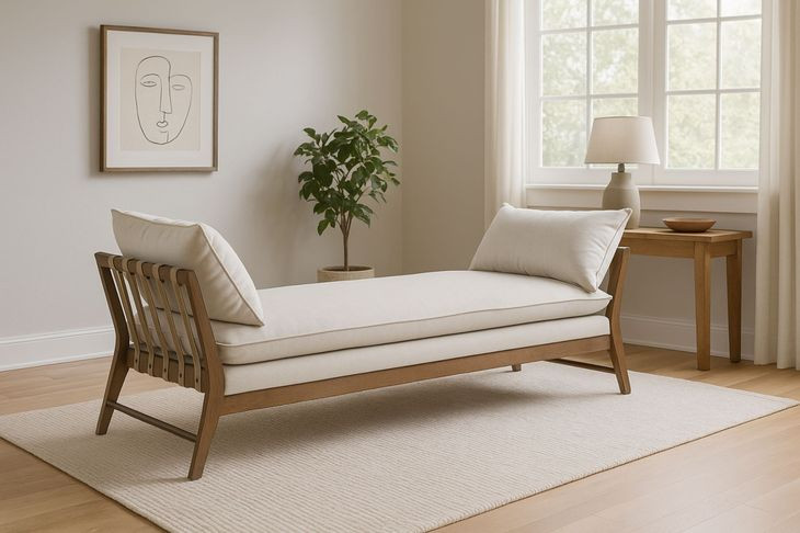 Aurora Stone White and Latte Daybed
