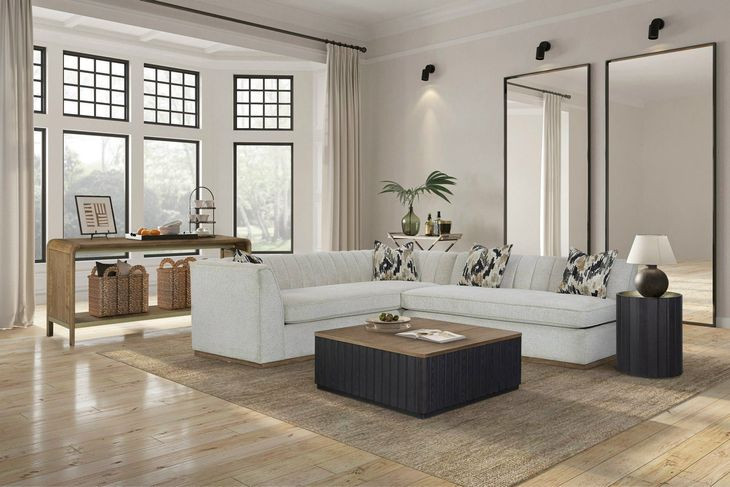 Aurora Light Gray 70" Channel Loveseat