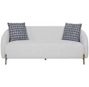 Aurora Ivory 85" Dreamy Rounded Sofa